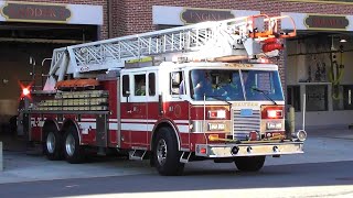 *Full House Response* Waltham, MA Fire Department Car 2, Squad 5, Engine 1, & Ladder 3 Responding