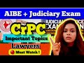 Important Sections of CrPC | LLB ke sath hi Judiciary ki tayari