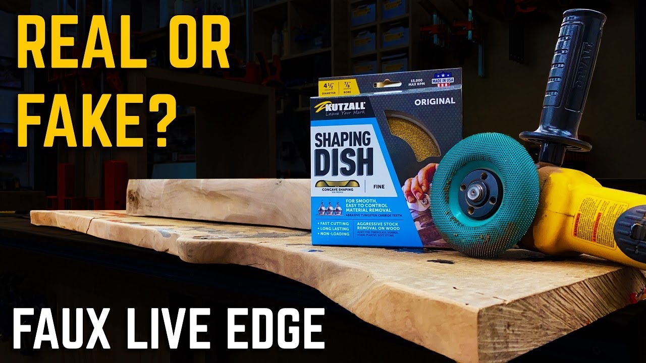 How To Create a Faux Live Edge Live Edge Slab Blending Fake Live