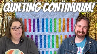 Loading @offkiltercrafterian's Continuum Quilt Onto The Longarm!