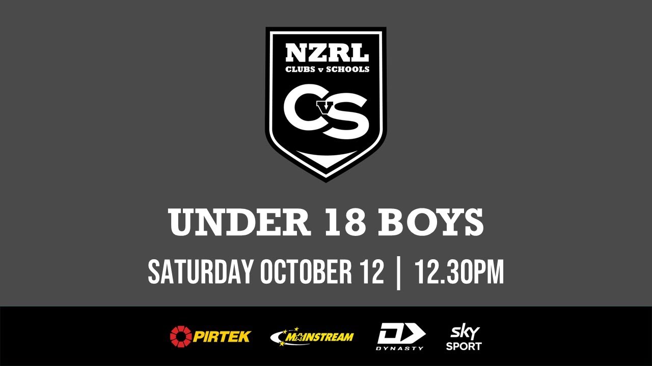 Under 18 Boys | New Zealand 18s Schools v New Zealand 18s Clubs - YouTube