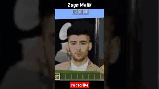 Zayn Malik poster in Minecraft #shorts