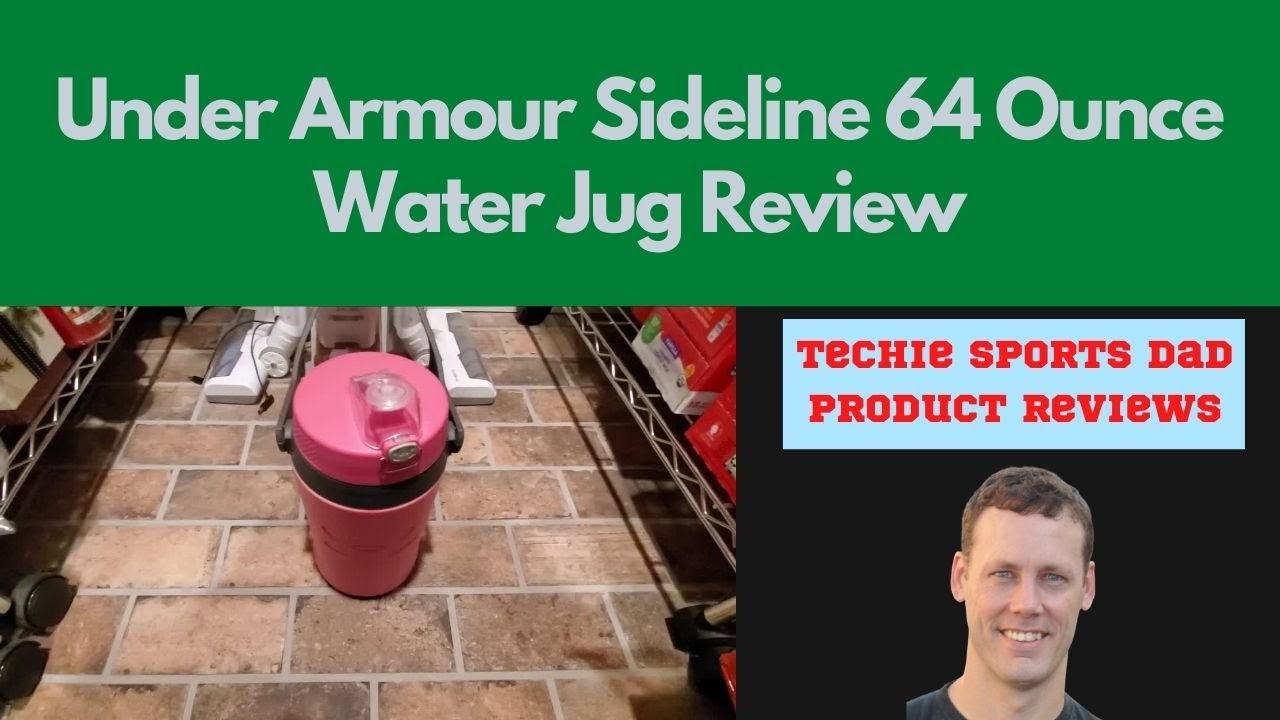  Under Armour Sideline 64 Ounce Water Jug, Rebel Pink