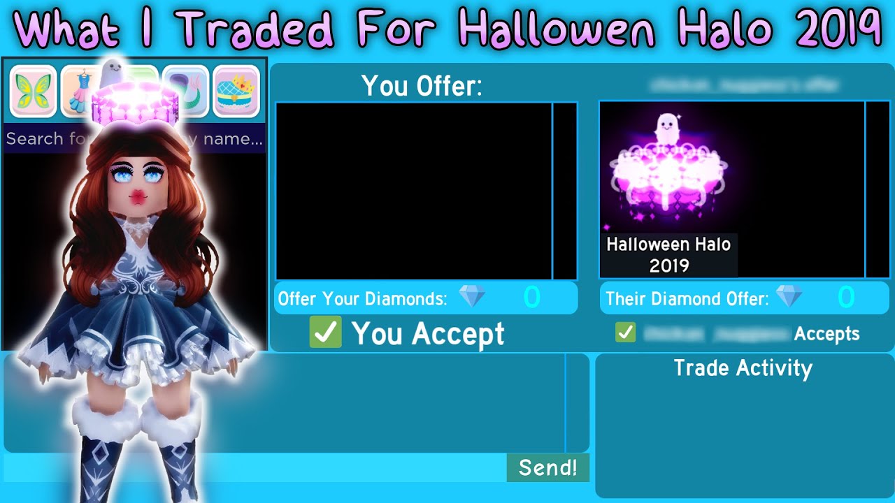 What I Traded For Halloween Halo 2019 (Royale High Trading) YouTube