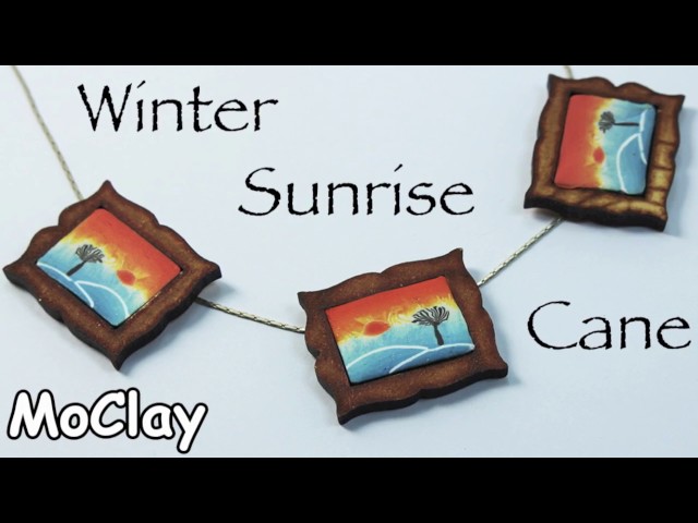 Diy Polymer clay / Fimo tutorial. How to make a country landscape cane 