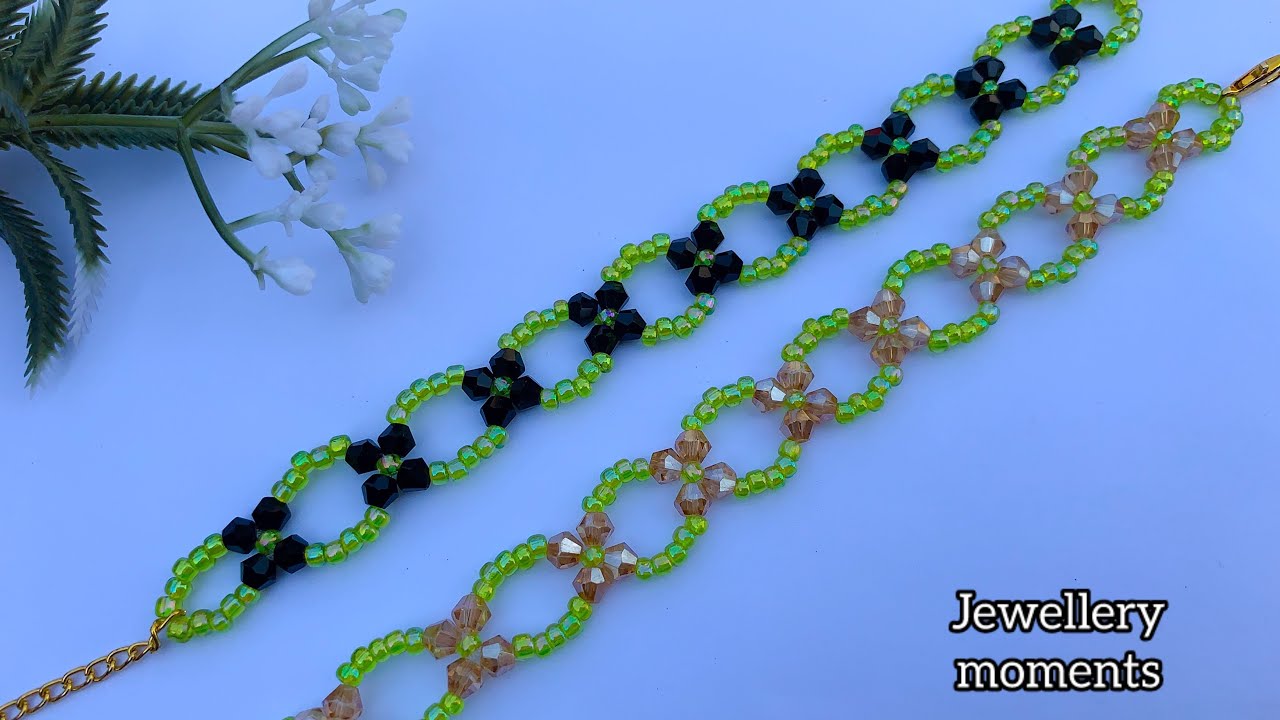 easy bracelet to make at home . beading tutorials. Jewellery Moments 