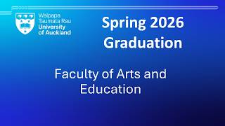Spring 2026 Graduation - Faculty of Arts and Education