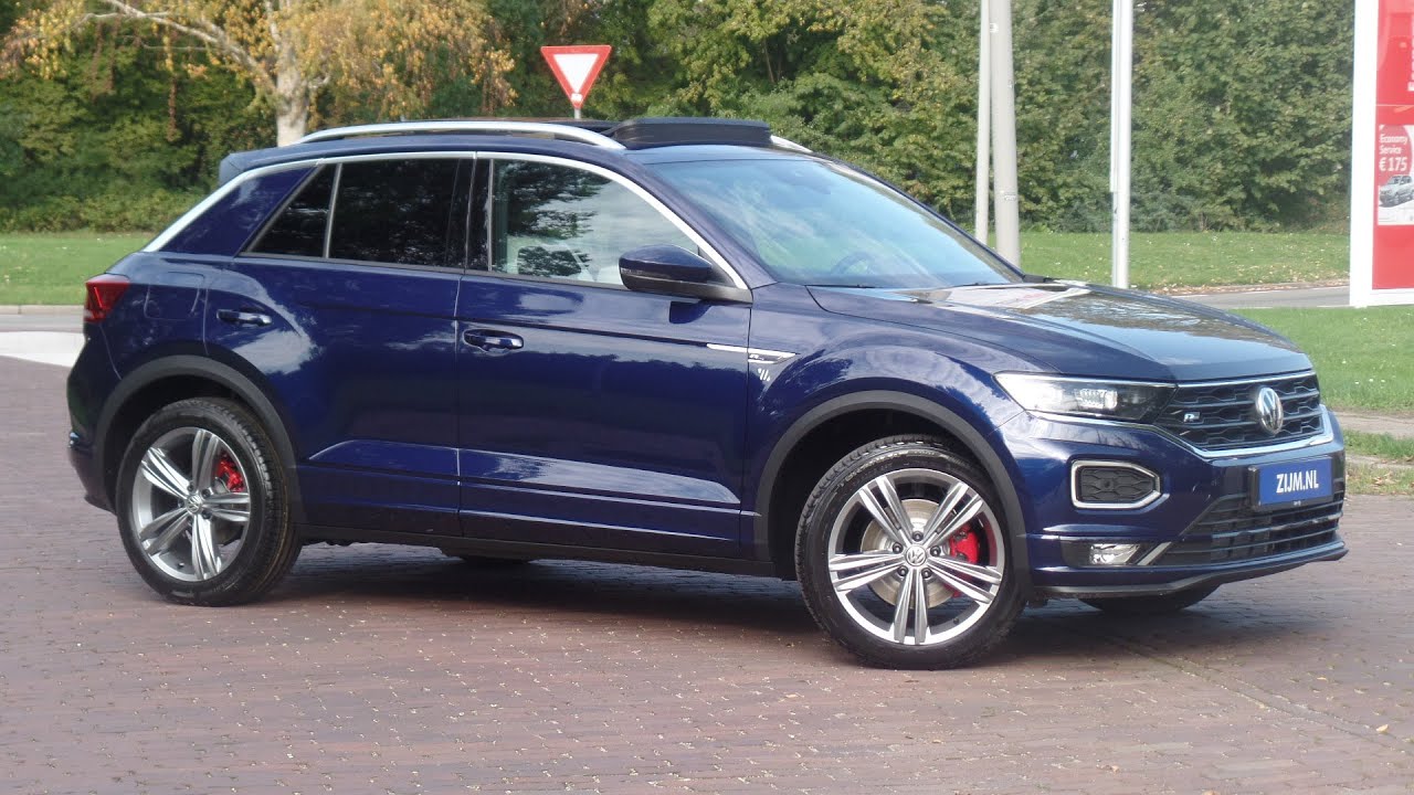 Volkswagen NEW T-roc R-line 2019 in 4K Atlantic Blue 18 inch Sebring ...