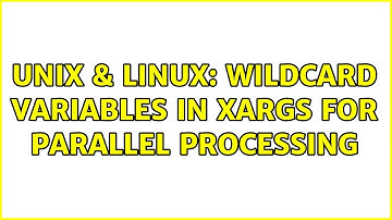 Unix & Linux: Wildcard variables in xargs for parallel processing