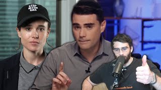 Ben Shapiro LOSES HIS MIND AT Elliot Page Being Trans