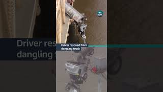 Firefighters rescued a woman from truck dangling over a bridge in Kentucky #itvnews #usa