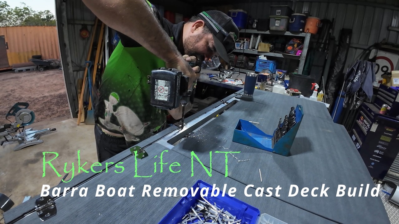 DIY Home Made Removable Cast Deck Build for our Barra Boat Full Video start to finish