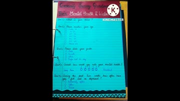 English Project file Class 12| Community Survey| Mental Health & Wellness| CBSE Practical/IA