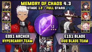 E0 Archer Hypercarry & E1 Blade Duo DPS with Mortenax Blade (3 Stars) Apocalyptic Shadow 4 - 4.3