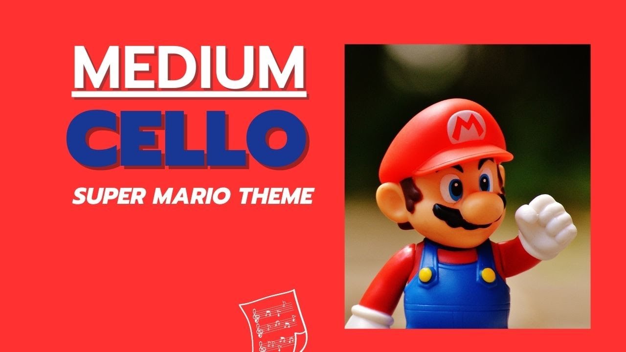 Super Mario Bros - Cello Play Along With Sheet Music - YouTube