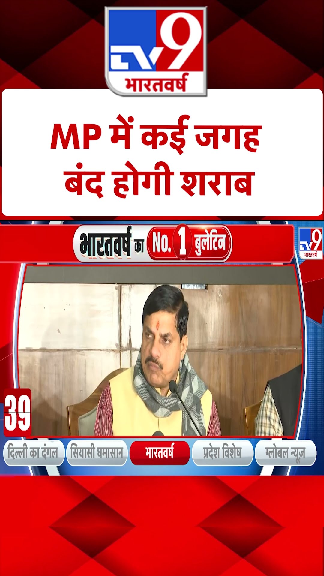 Madhya Pradesh News: MP में कई जगह बंद होगी शराब | Mohan Yadav | #tv9shorts