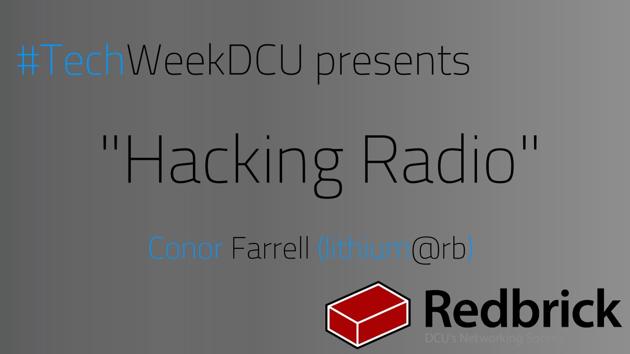 [TechWeek 2015] Hacking Radio YouTube