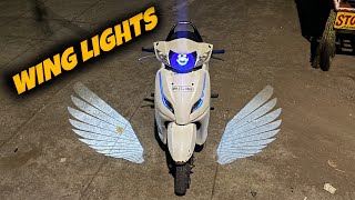 Wings Lights For All Motorcycles,Cars And Scooters Honda Activa Modified