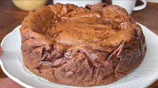 Chocolate Mousse Cake: 3 ingredients! NO FLOUR, NO SUGAR! Perfect Dessert