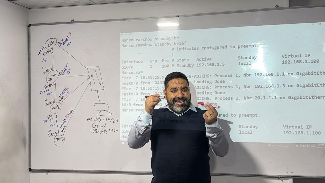 05-CCNP switching-lab 3 - part 2 of 2 ( FHRP ) - real devices - YouTube