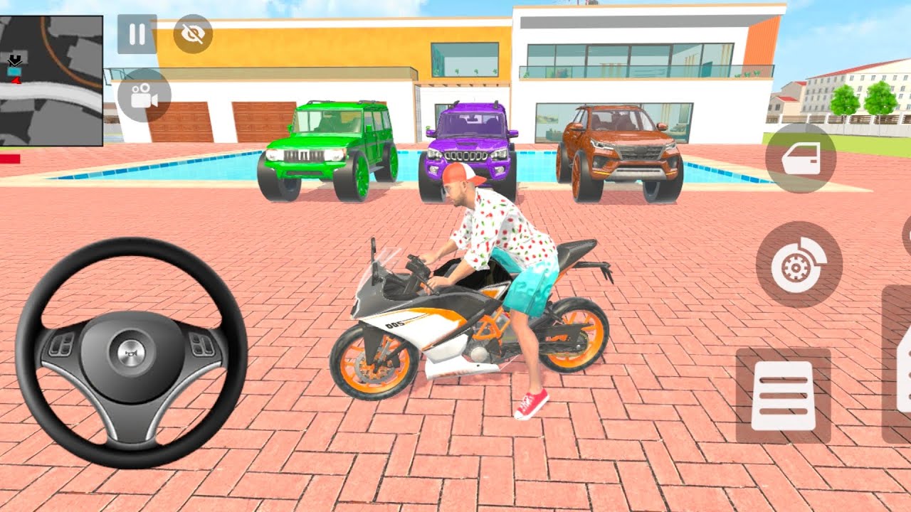 Franklin Modified his Bolero in green 💚 Scorpio Classic in Purple 💜 Fortuner Legender in Brown 🤎