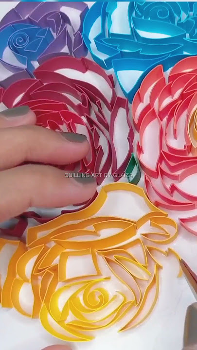 Every bloom hand-rolled #DIYPaperFlowers #HandmadeArt #QuillingArt #CreativeCrafts #PaperCrafts #diy