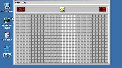Windows 2000 games - Minesweeper