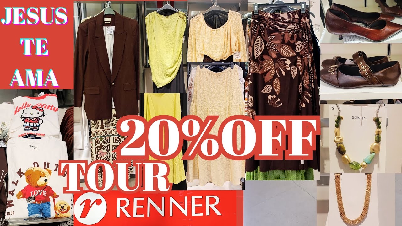 TOUR NA RENNER NOVIDADES COM 20%OFF NAS COMPRAS ACIMA DE 249 PEGANDO ATÉ NOS SALDOS #tour 