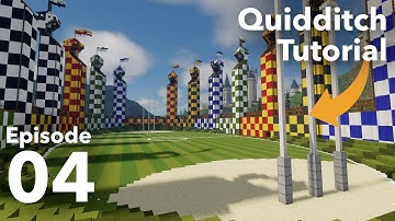 How to build the Quidditch Pitch in Minecraft - Episode 4 - Spectator Stands