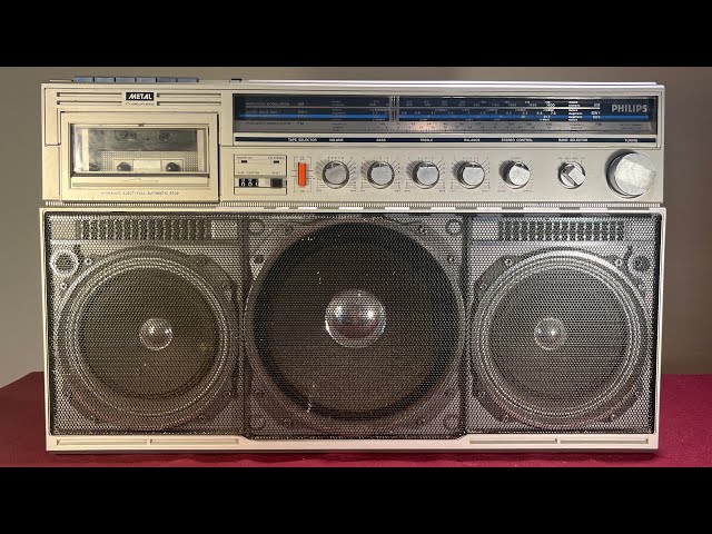 Ghetto Blaster Boombox Philips D8443 - 1983 - YouTube