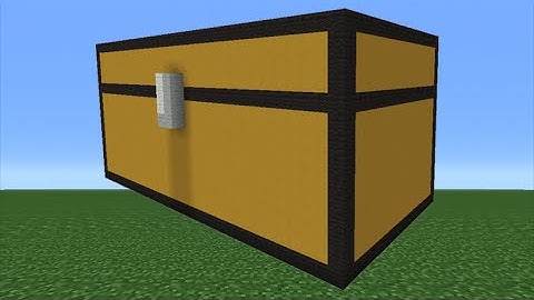 Minecraft Tutorial: How To Make A Double Chest Statue