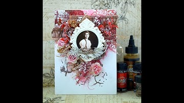 Mixed Media Vintage Canvas/Blejtram Tutorial for/dla Lindy