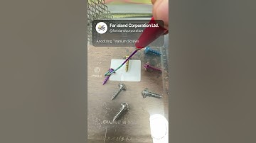 Anodizing Titanium: A Spectrum of Colors Through Science! 🌈 #Screw #Anodizing #Engineering