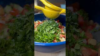 How To Make Cucumber Chickpea Salad #easyrecipe #salad #mealprep #healthy #refreshing