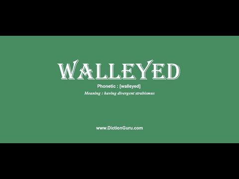 Video: ¿Qué significa la frase walleyed?