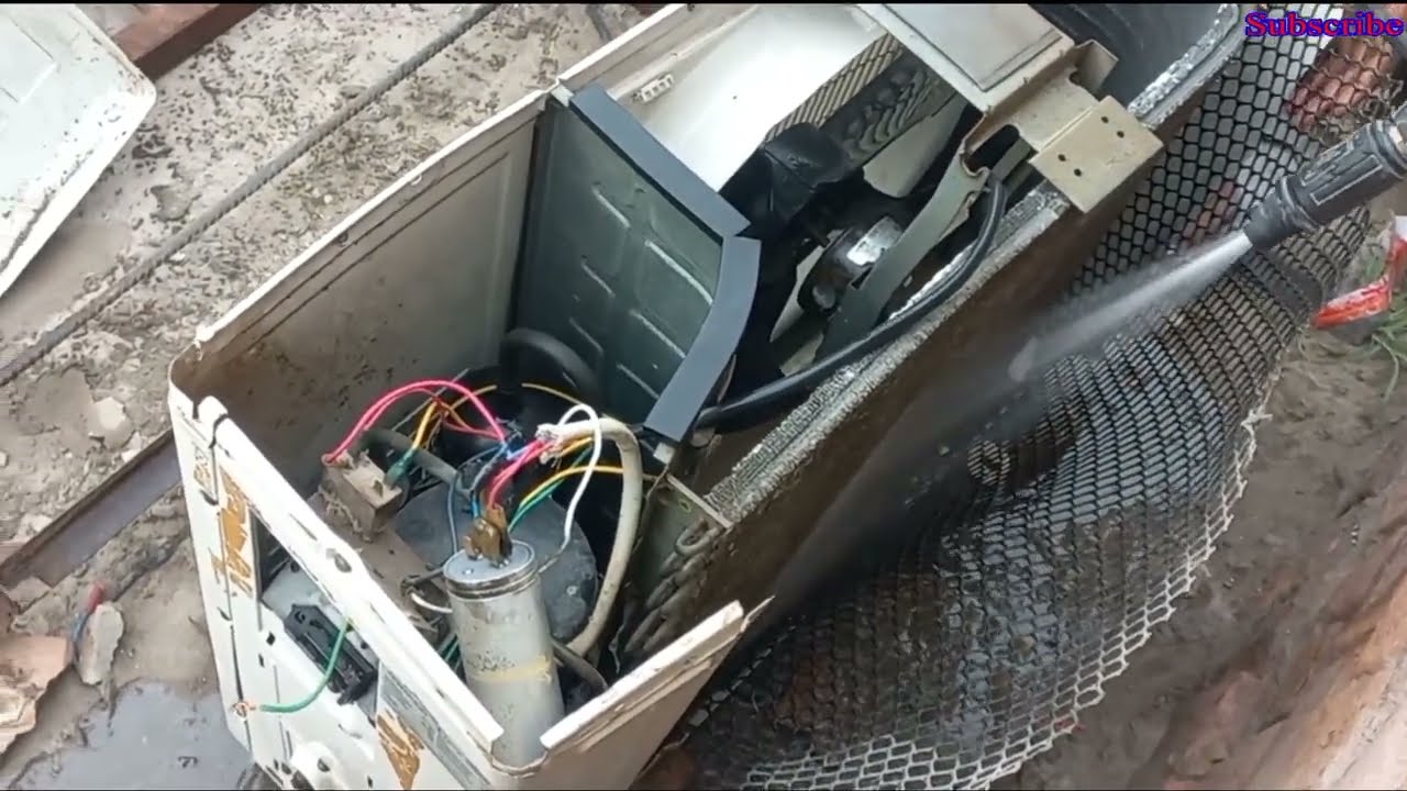 Ac outdoor Service At Homeac out door WashAc out door cleanac out door unit cleaning