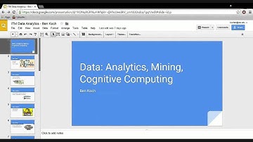 Data - Analytics, data mining, and cognitive computing