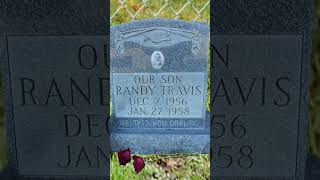 grave of Little Randy Travis #cemeteryexploration #gravesite #cemetery #grave #graveyard #gravestone