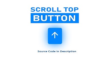 How to Create Scroll to Top - Back to Top Button Using Html CSS & JavaScript