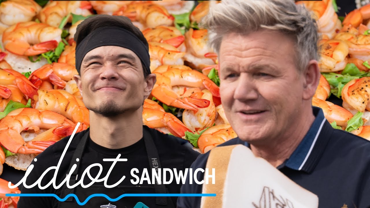 Can a Professional Eater Make the Best Shrimp Sandwich for Gordon Ramsay (ft Matt Stonie)
