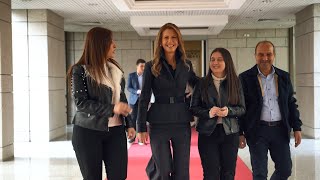 استقبال السيدة الأولى أسماء الأسد لأوائل الشهادة الثانوية وأهاليهم.