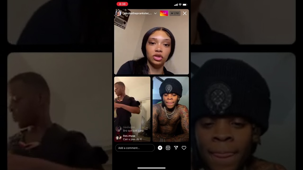 Saedemario Live с jessikatheprankster и Glock30k