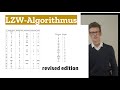 LZW Algorithmus verstehen und anwenden können - Händische Lösung mit Tabelle