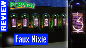 Faux nixie clock on the budget: IPS screen showing nixie like digits