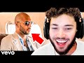 Adin ross reacts to andrew tates new song