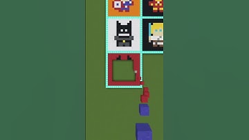 Wolverine Pixel Art in Minecraft #shorts #shorts30 #viral #minecraft