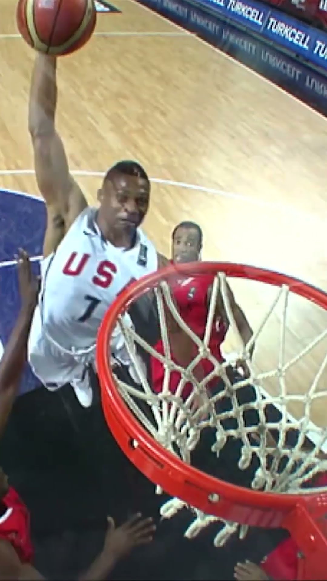 Russ couldn't believe he was rejected by the rim ?