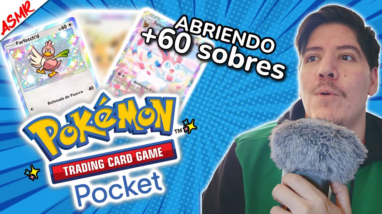 ASMR Pókemon TCG Pocket para Relajarse mientras abrimos +60 sobres  ✨