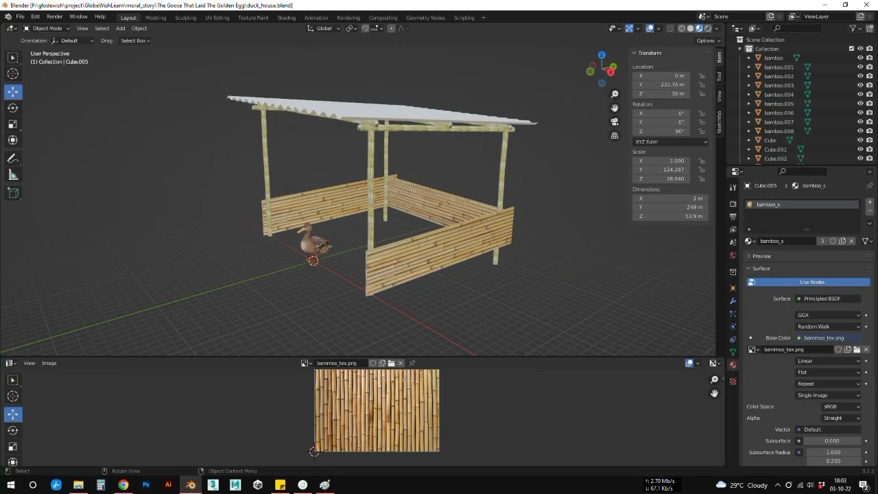 Story"The weaver is ruined by  greed" - Development day 2