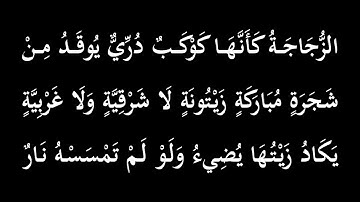 آيات منتقاة | الله نور السماوات والأرض | سورة النور | محمد علي قاسم